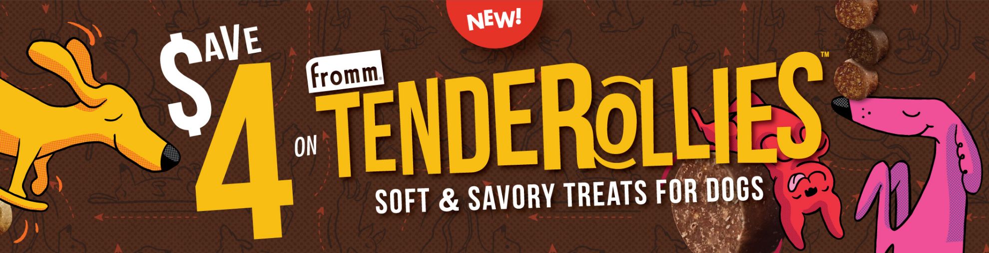Tenderollies Soft & Savory Treats for Dogs